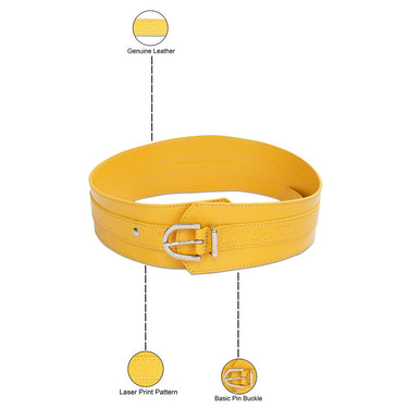 United Colors of Benetton Sonnet Women's Non Reversible Belt Yellow