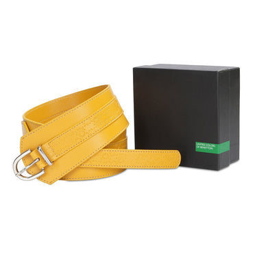 United Colors of Benetton Sonnet Women's Non Reversible Belt Yellow