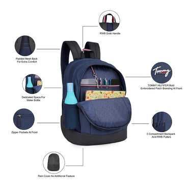 Tommy Hilfiger Utopia Back to School Backpack Navy