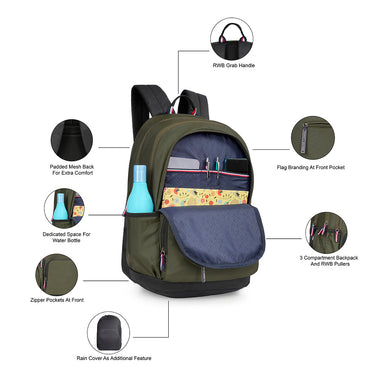 Tommy Hilfiger Tadpole Back to School Backpack Olive