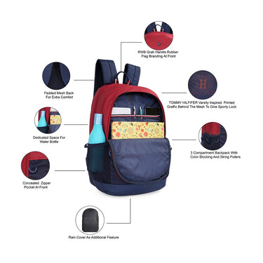 Tommy Hilfiger Kavin Non Laptop Burgundy