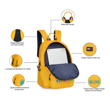 Tommy Hilfiger Pinocchio Back to School Backpack Yellow