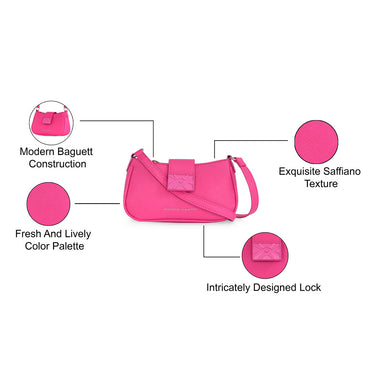 United Colors of Benetton Annan Baguette Fuschia