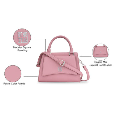 United Colors of Benetton Amora Mini Satchel pink