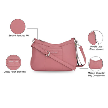 United Colors of Benetton Evelin Baguette Pink