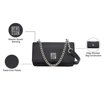 United Colors of Benetton Erna Sling Black