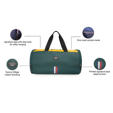 Tommy Hilfiger Travel Gear Ural Gym Bag Bottle Green