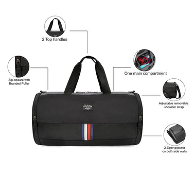 Tommy Hilfiger Travel Gear Ural Gym Bag Black