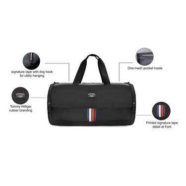 Tommy Hilfiger Travel Gear Ural Gym Bag Black