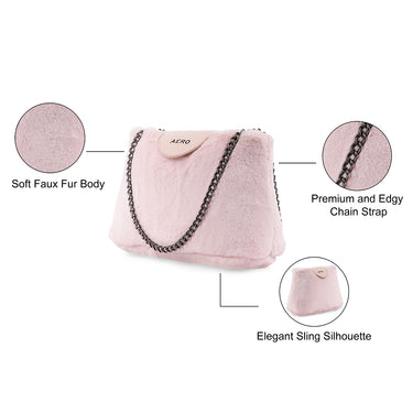 Aeropostale Roslyn Sling Handbag Pink