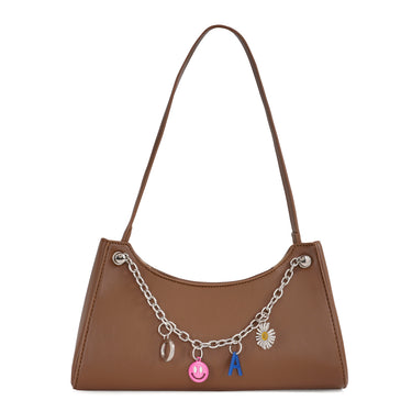Aeropostale Emalia Baguette Handbag Brown
