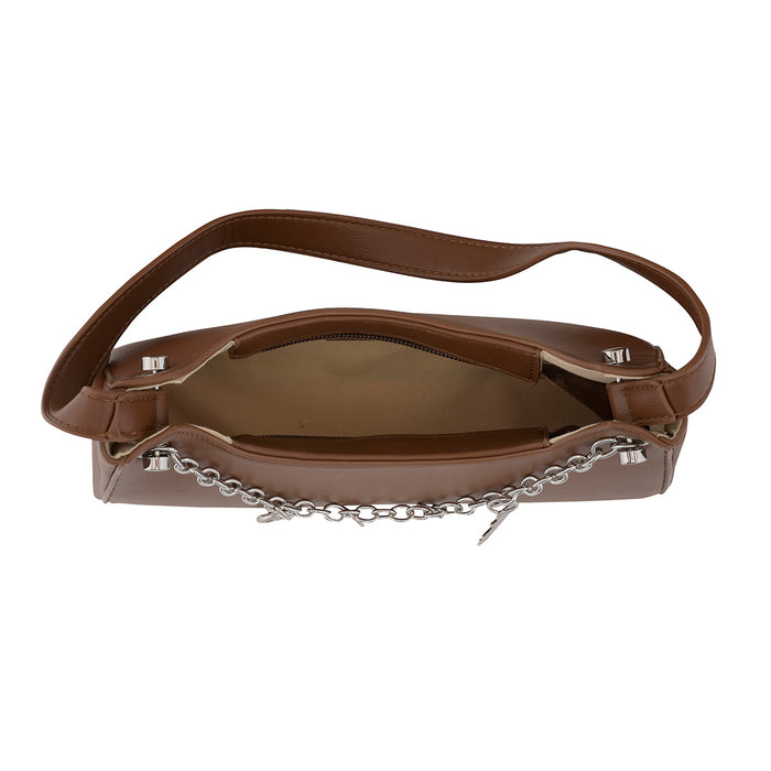 Aeropostale Emalia Baguette Handbag Brown