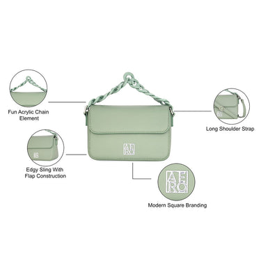 Aeropostale Harlow Womens Sling Bag blue