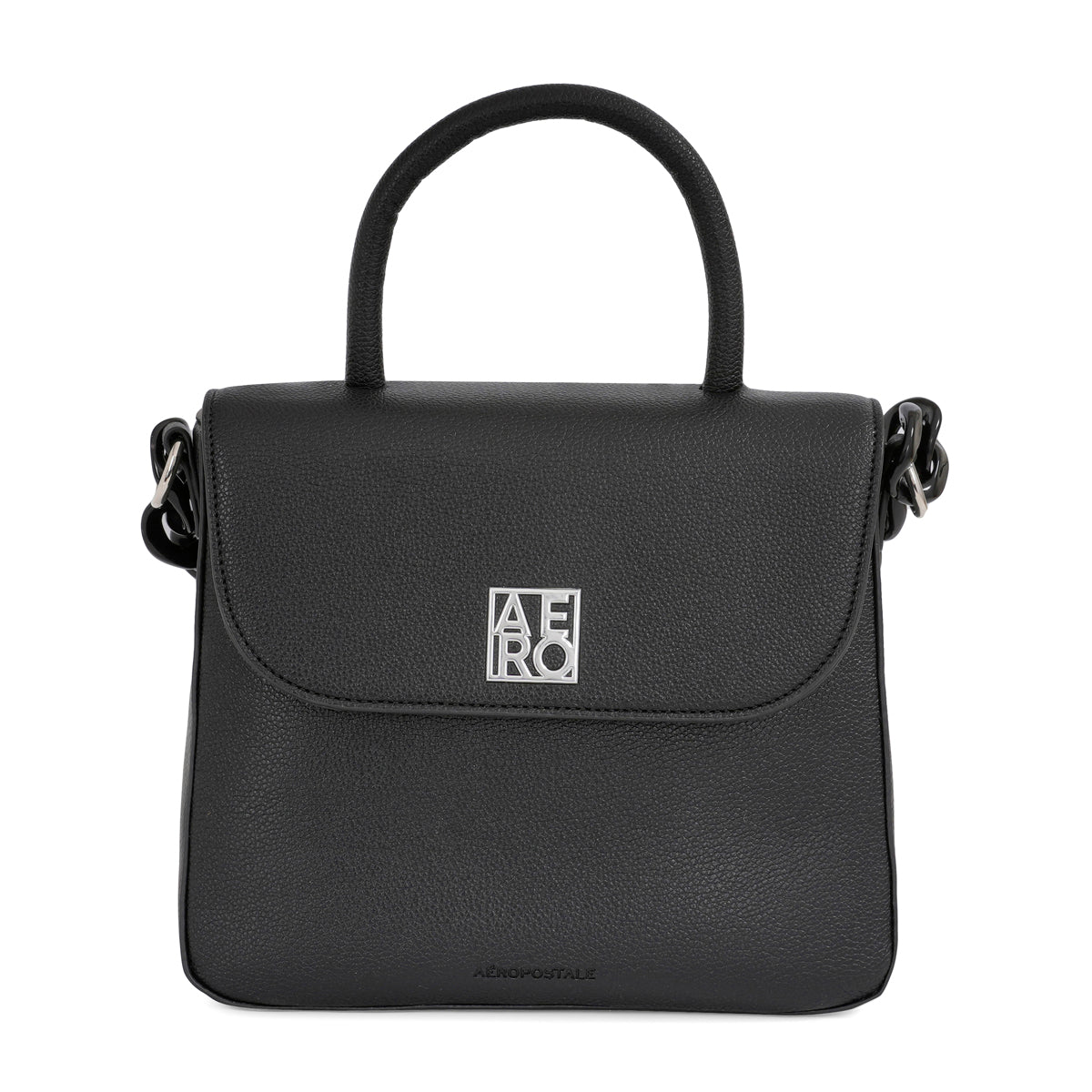 Aeropostale Rena Mini Satchel Handbag Black