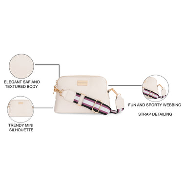 Aeropostale Cailyn Sling Handbag Ivory