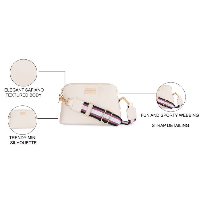 Aeropostale Cailyn Sling Handbag Ivory