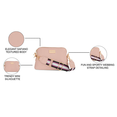 Aeropostale Cailyn Sling Handbag Pink