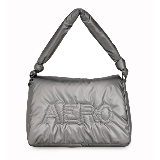 Aeropostale Zelie Messenger Handbag Sliver