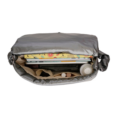 Aeropostale Zelie Messenger Handbag Sliver