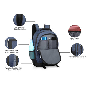 Aeropostale Leighton Non Laptop Backpack Teal