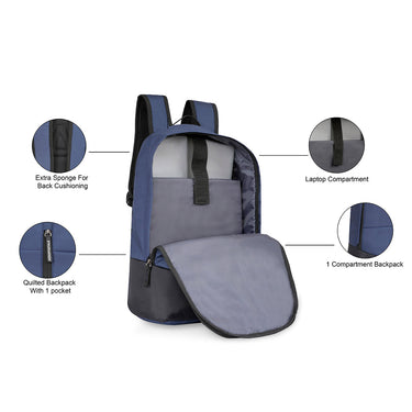 Aeropostale Knox Laptop Backpack navy