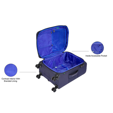 United Colors of Benetton Archimedes Soft Luggage Navy Mid