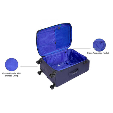 United Colors of Benetton Archimedes Soft Luggage Navy Cargo