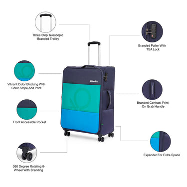 United Colors of Benetton Archimedes Soft Luggage Green Cargo