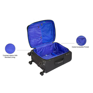 United Colors of Benetton Archimedes Soft Luggage Grey Mid