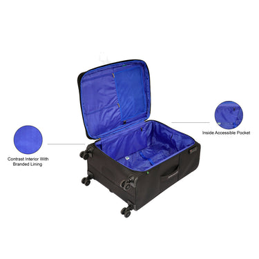 United Colors of Benetton Archimedes Soft Luggage Grey Cargo