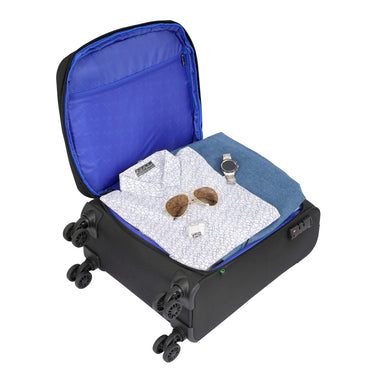 United Colors of Benetton Garret Soft Luggage Black Cabin