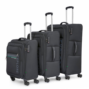 United Colors of Benetton Garret Soft Luggage Black Cabin