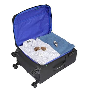 United Colors of Benetton Garret Soft Luggage Black Mid