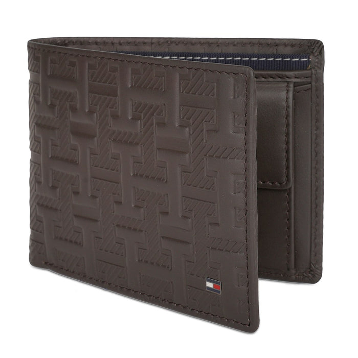 Tommy Hilfiger Antrin Men's Global Coin Wallet Brown