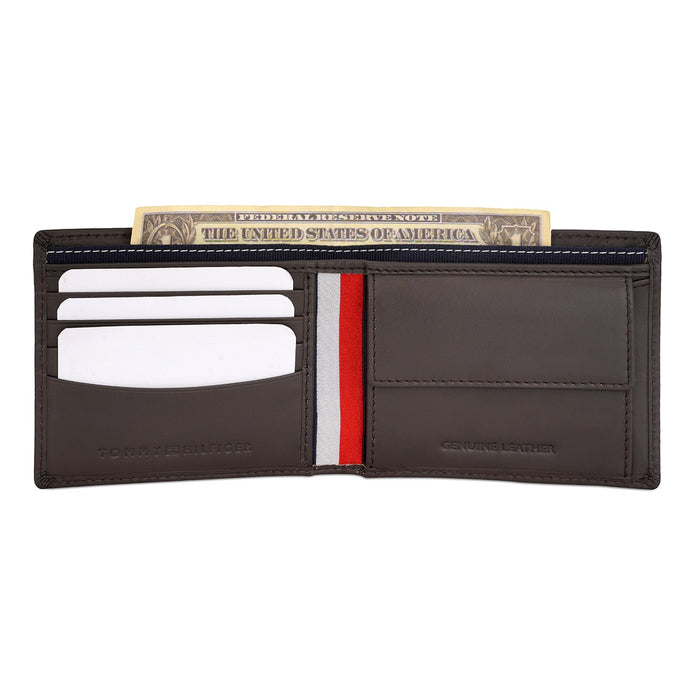 Tommy Hilfiger Antrin Men's Global Coin Wallet Brown