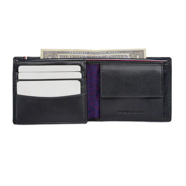 Tommy Hilfiger Calhoun Men's Multicard Coin Wallet Black