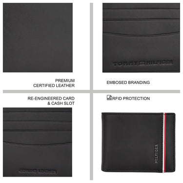 Tommy Hilfiger Calhoun Men's Passcase Wallet Black