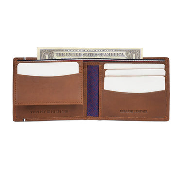 Tommy Hilfiger Calhoun Men's Passcase Wallet Tan