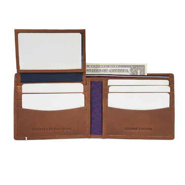 Tommy Hilfiger Calhoun Men's Passcase Wallet Tan