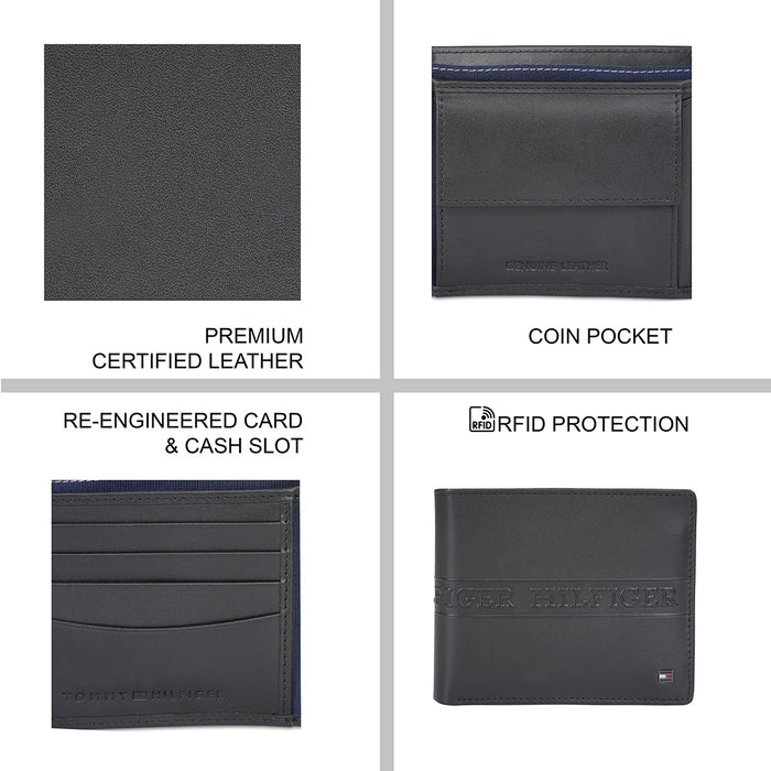 Tommy Hilfiger Benzonia Men's Global Coin Wallet Black