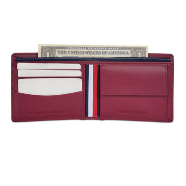 Tommy Hilfiger Benzonia Men's Global Coin Wallet Wine