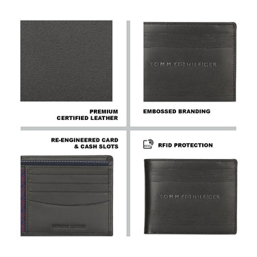 Tommy Hilfiger Emmet Men's Global Coin Wallet Black