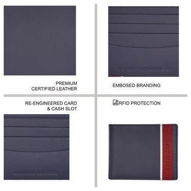 Tommy Hilfiger Bruce Men's Slimfold Wallet Navy