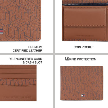 Tommy Hilfiger Bagley Men's Global Coin Wallet Tan