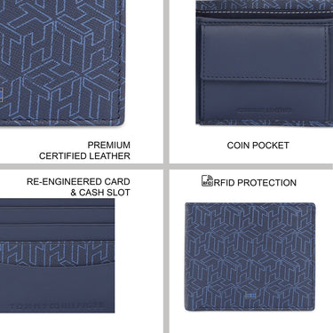 Tommy Hilfiger Bagley Men's Global Coin Wallet Navy