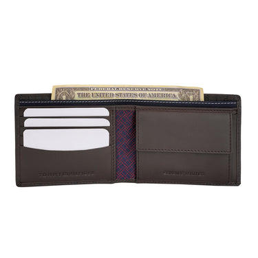 Tommy Hilfiger Hilbert Multicard Coin Wallet Brown