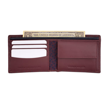 Tommy Hilfiger Hilbert Multicard Coin Wallet Wine