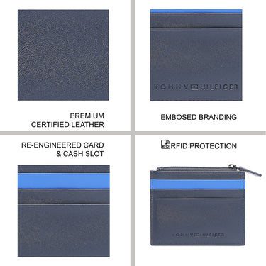 Tommy Hilfiger Small Leather Goods Howard Card Holder Navy