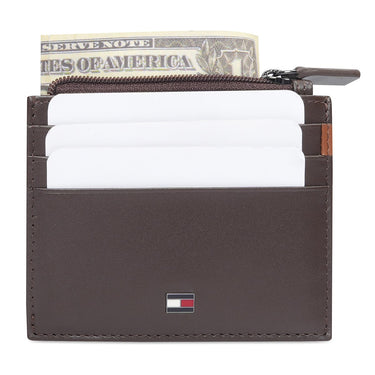 Tommy Hilfiger Small Leather Goods Howard Card Holder Brown