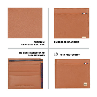 Tommy Hilfiger Loganville Passcase Wallet Tan